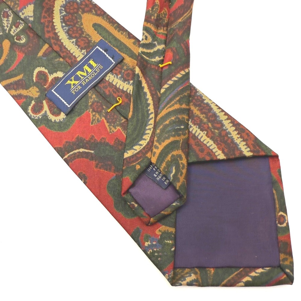 XMI For Harolds Necktie Hand Made 100% Silk Men's Tie Made In USA - Picture 2 of 5